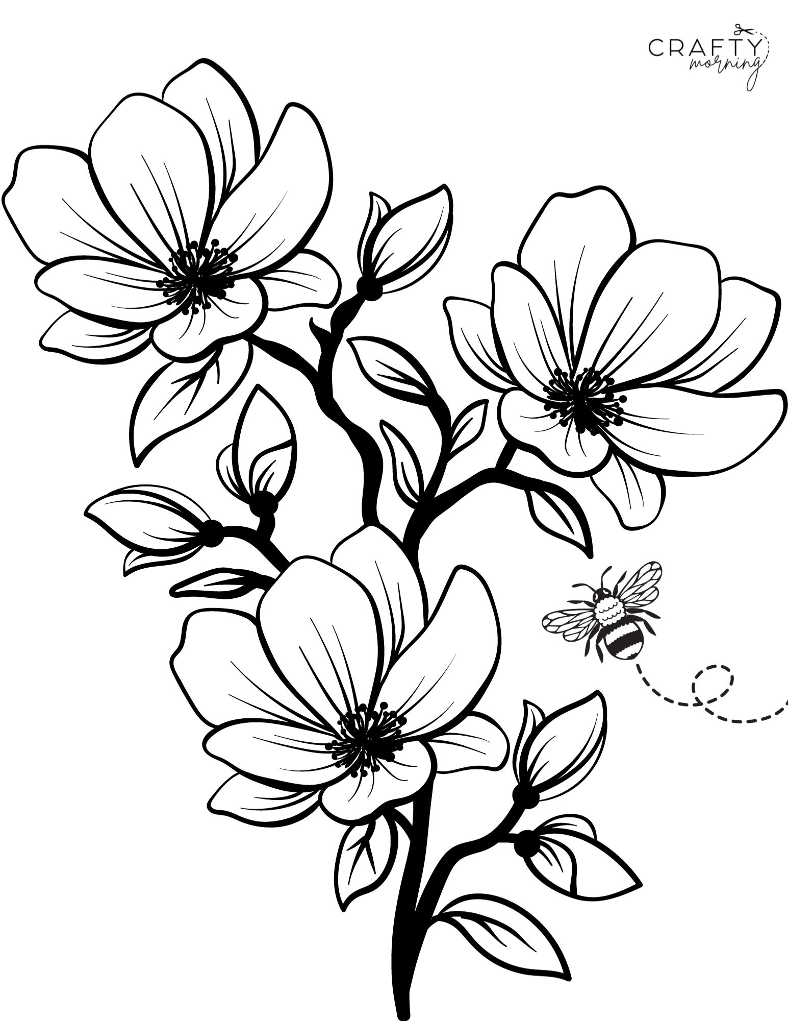 Flower coloring pages to print