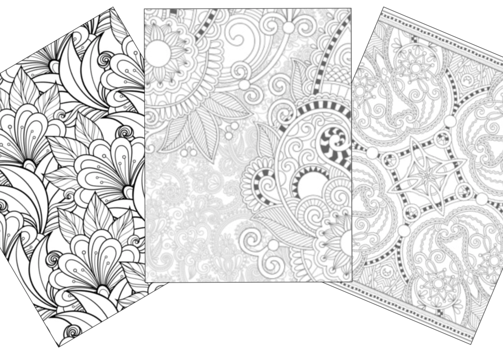 Ridiculously pretty adult coloring pages
