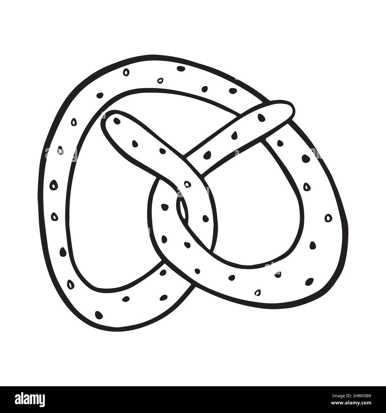 Pretzels vector vectors black and white stock photos images