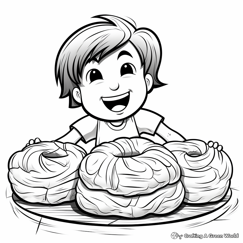 Bread coloring pages