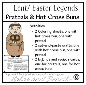 Lent easter activities legends of hot cross buns and pretzels craft