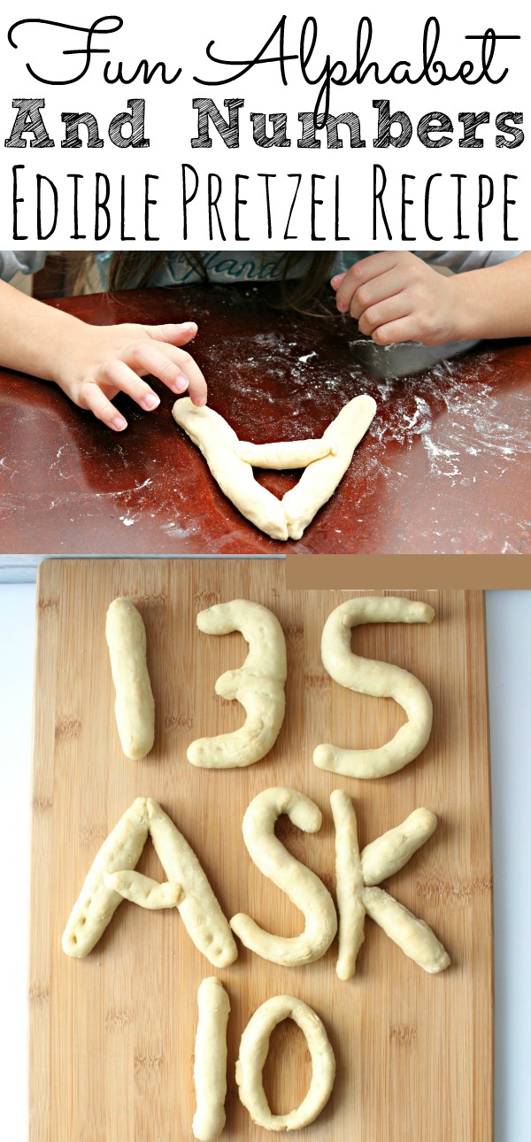 Fun alphabet numbers pretzel snack recipe kids in the kitchen