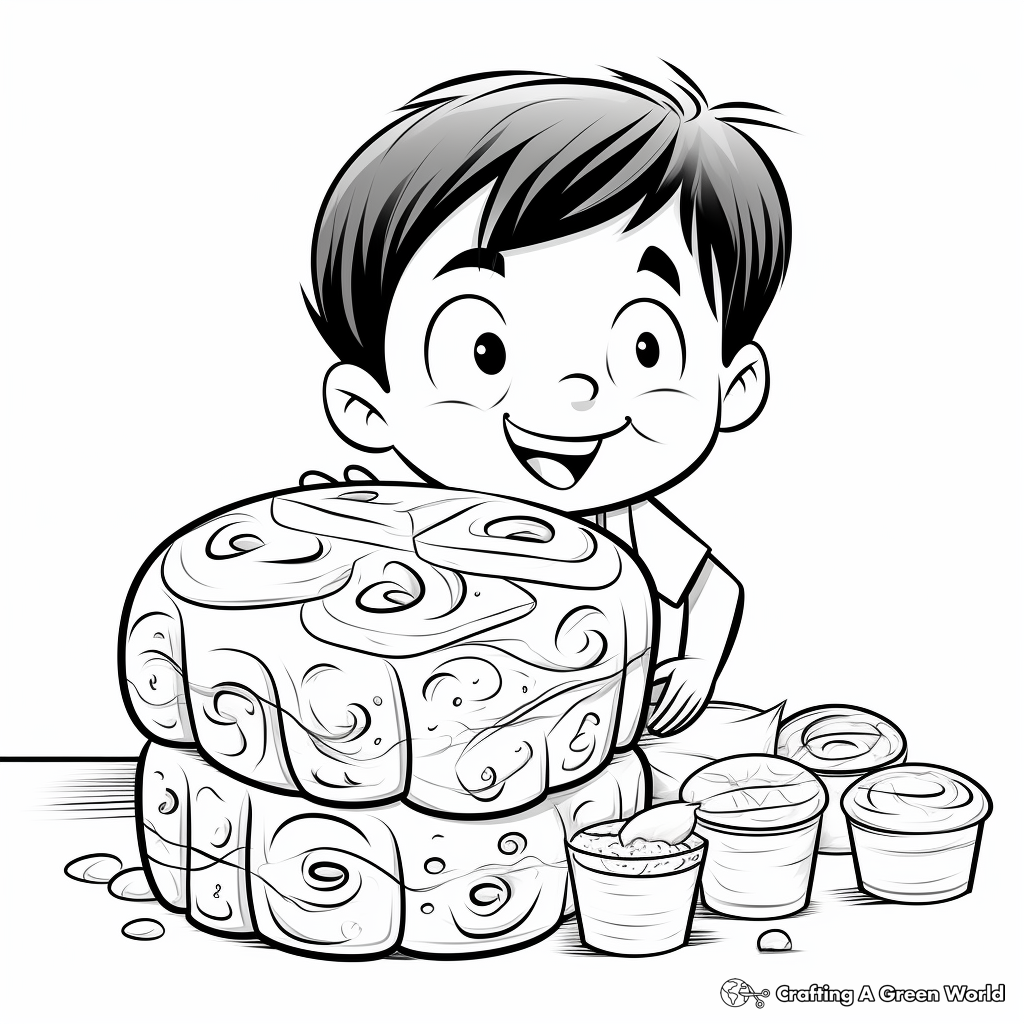 Bread coloring pages