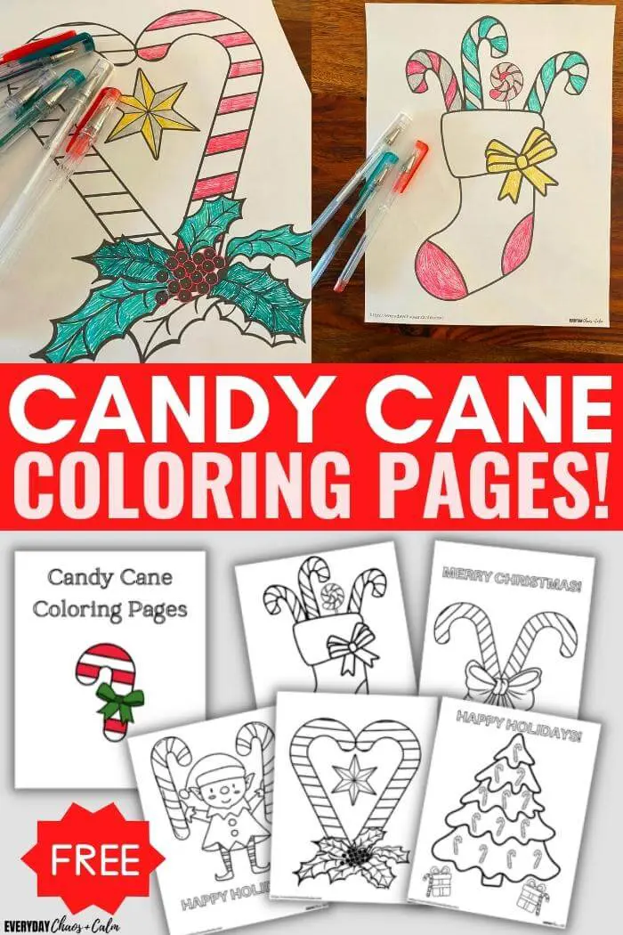 Free candy cane coloring pages printable pdf