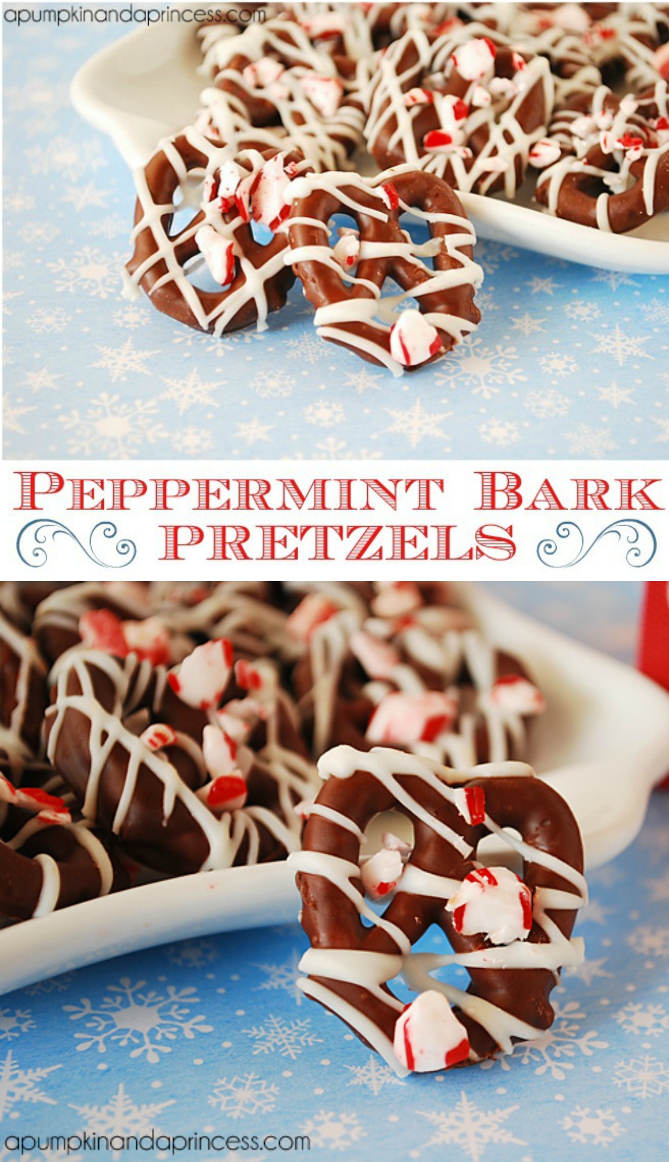 Peppermint bark pretzels recipe