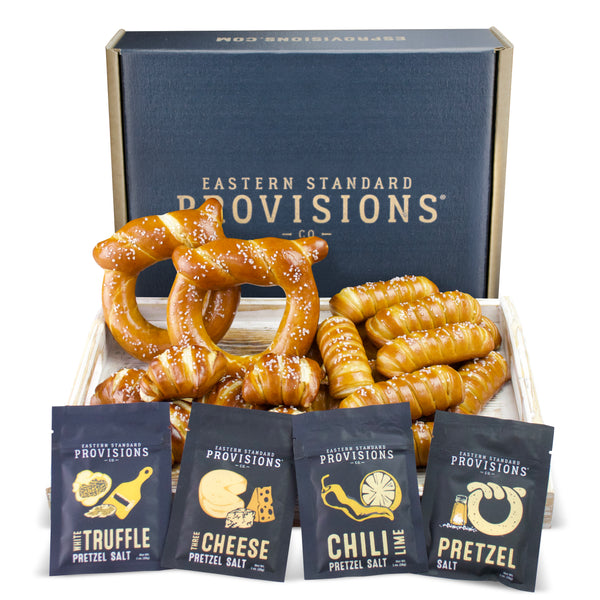 Gourmet soft pretzel dipping sauce gift pack eastern standard provisions