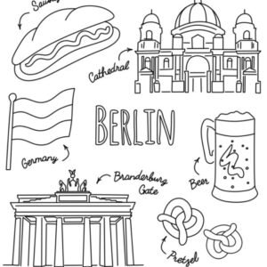 Berlin coloring pages printable for free download