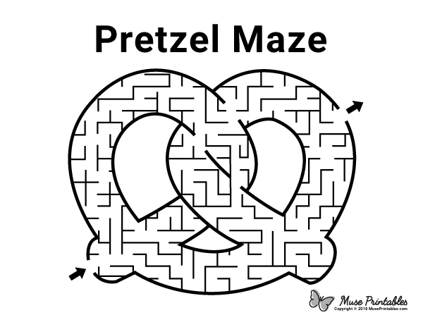 Free printable pretzel maze