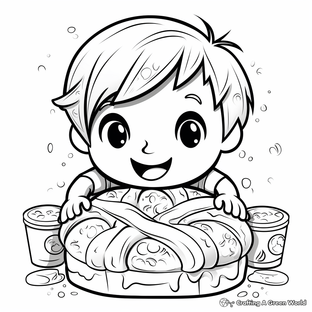 Bread coloring pages