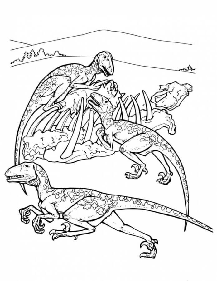 They ate their prey coloring page