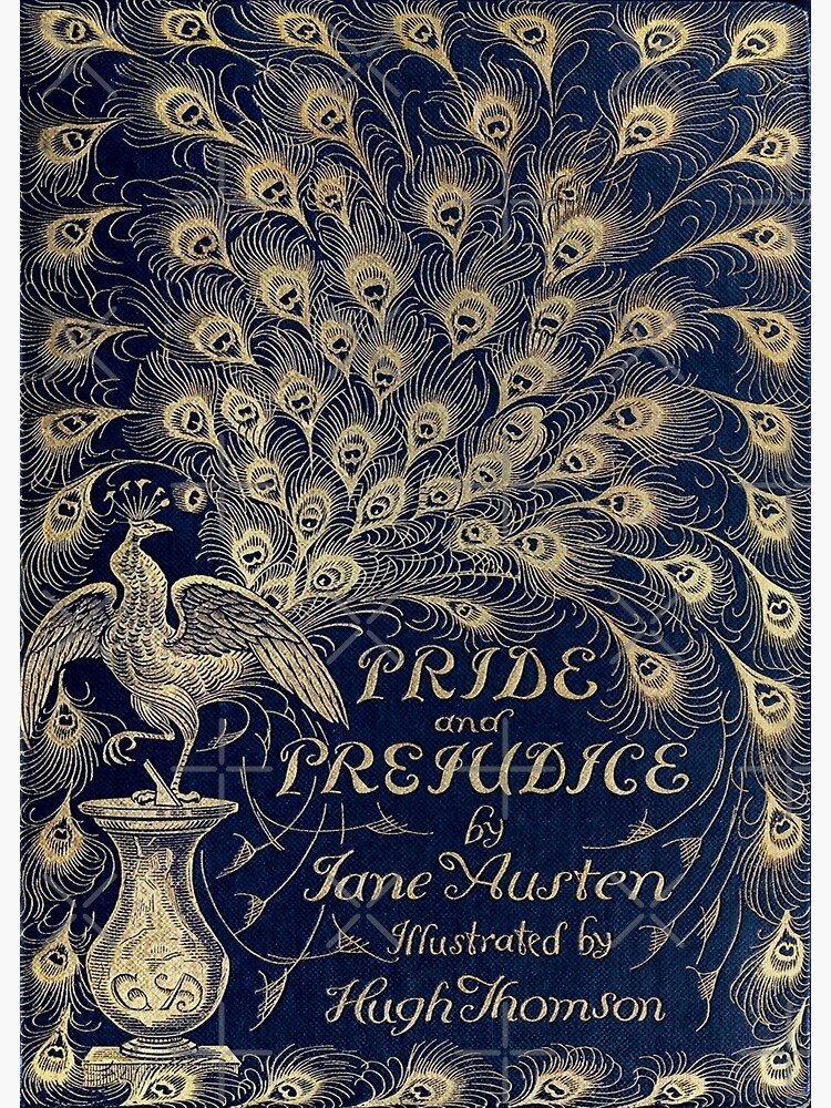 Pride and prejudice peacock cover framed art print for sale by xhex