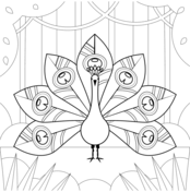 Peacocks coloring pages free coloring pages