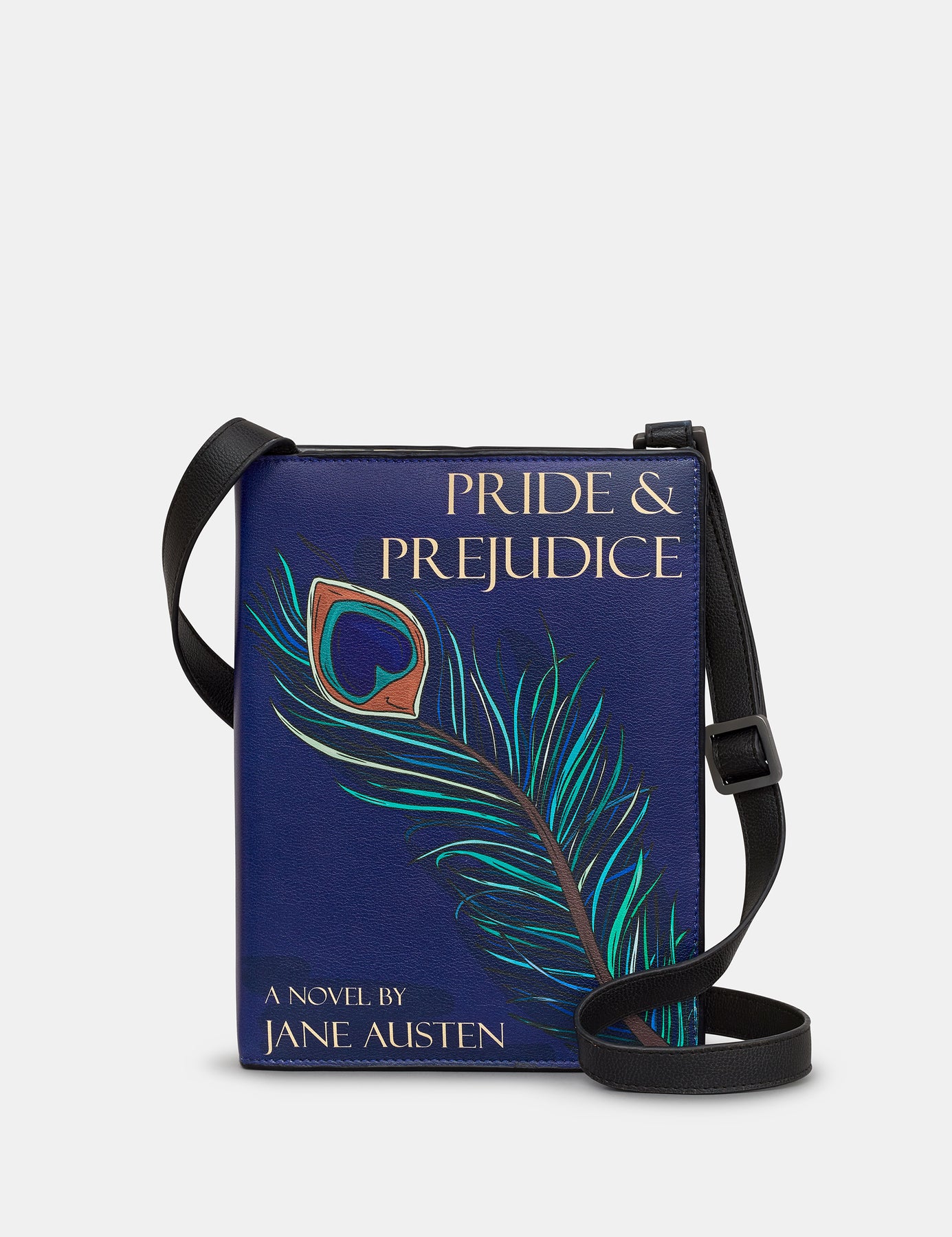 Pride and prejudice book vegan leather cross body bag by yoshi