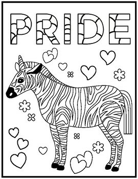 Pride animals coloring pages pride month coloring sheets lgbtq pride