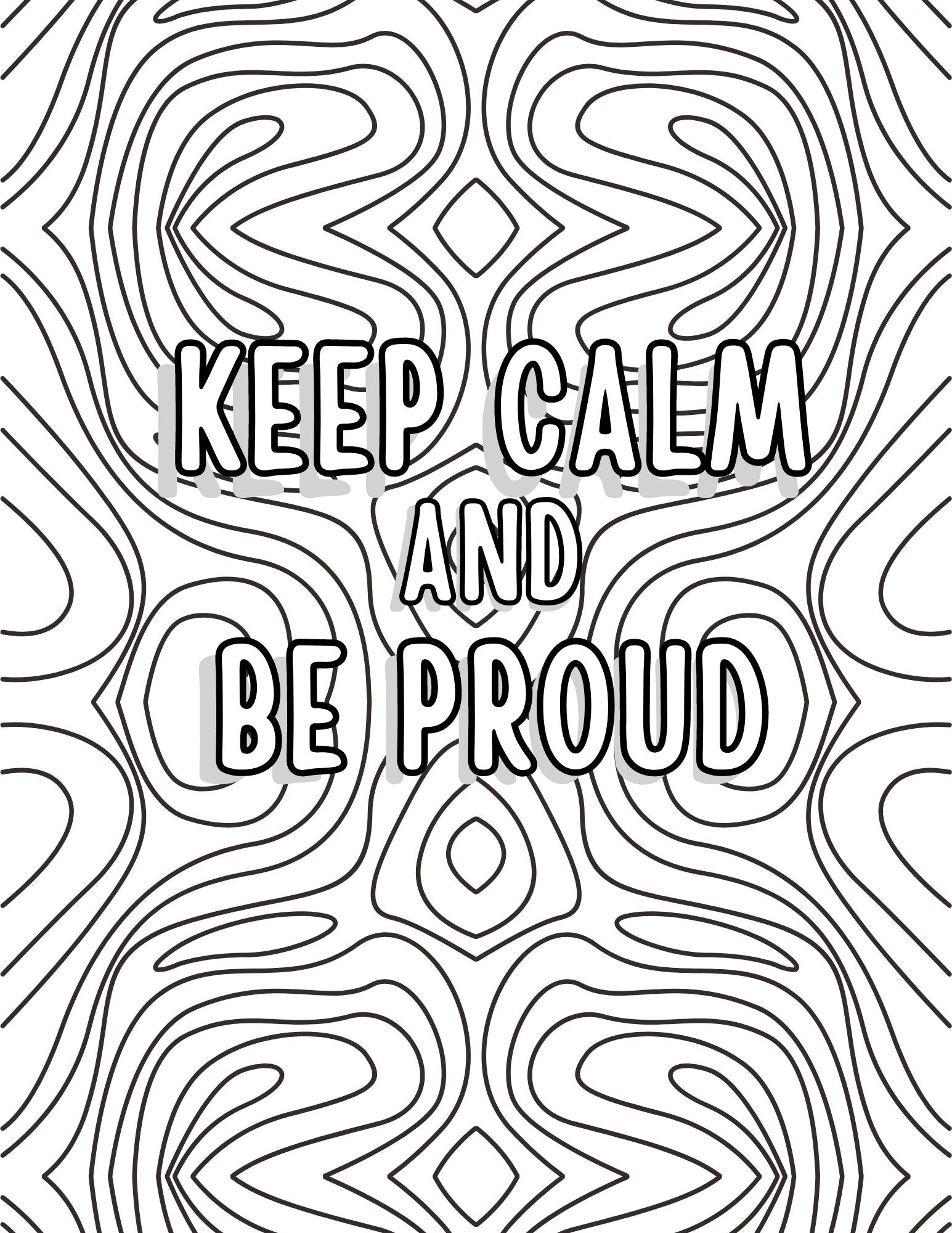 Celebrate pride coloring book pages to express your lgbtq pride