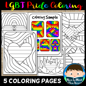 Funny lgbt pride month coloring pages rainbow color by my wonder classroom