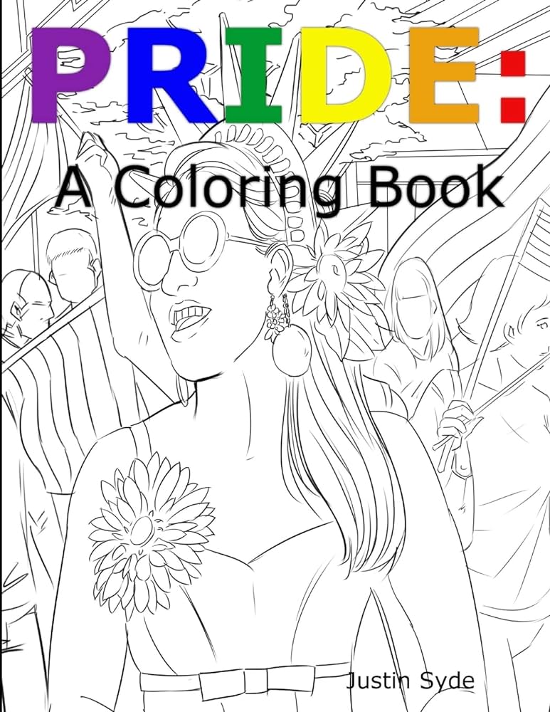Pride an coloring book syde justin books