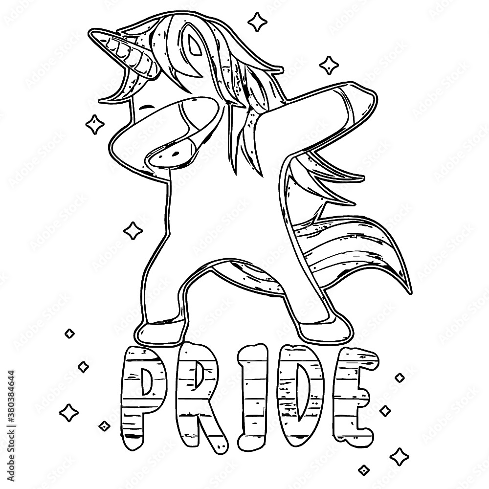 Gay unicorn shirts for men funny lgbt pride shirts unisex baseball unicorn design coloring book animals vector illustration vector