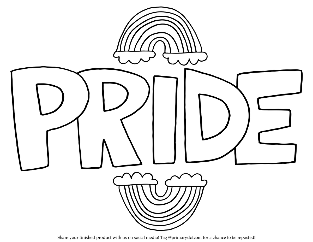 Free downloadable coloring pages to celebrate pride a blog by primary celebrate pride pride coloring pages
