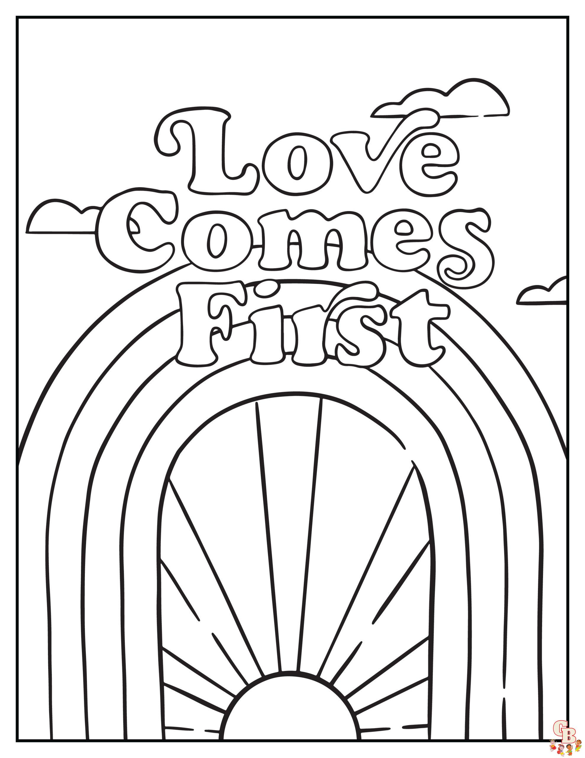 Celebrate diversity with pride coloring pages