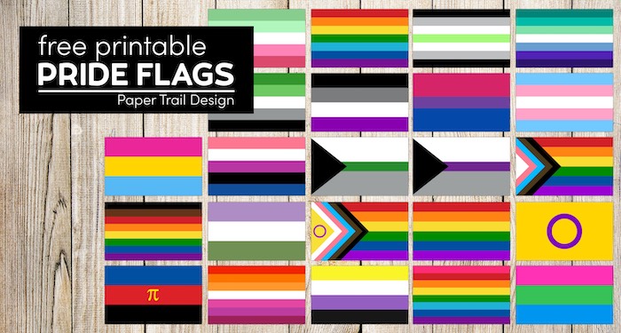 Free printable pride flags