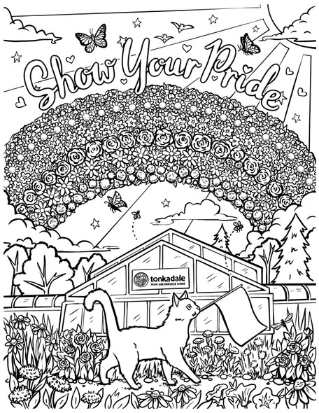 Show your pride coloring page