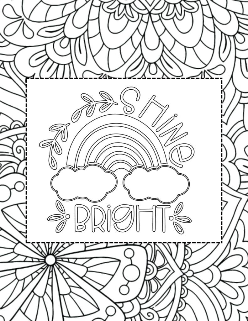 Free adult coloring sheets to keep you sane and relieve stress