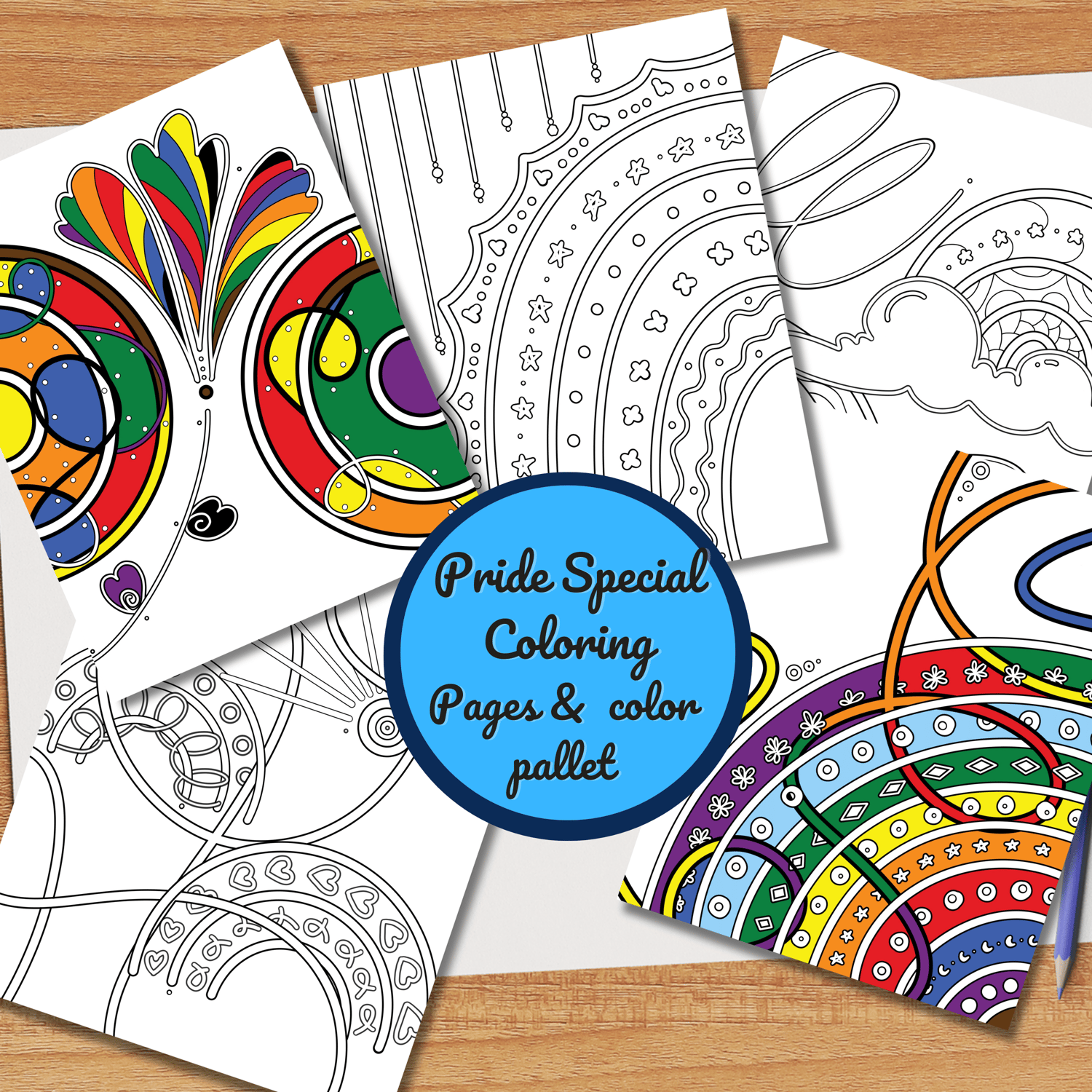 Pride coloring pages lgbt pattern coloring pages digital coloring book printable procreate coloring for all pride special art