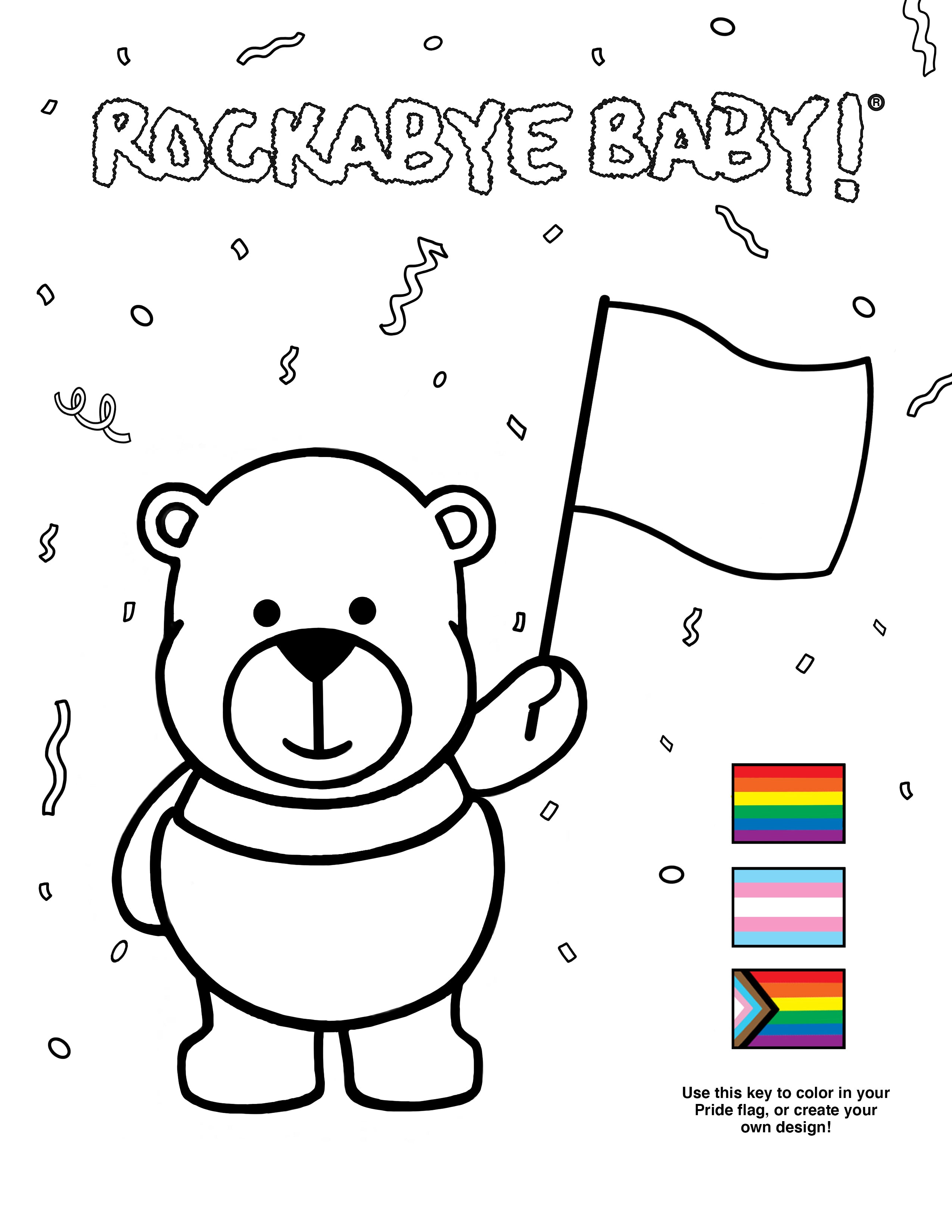 Coloring pages â rockabye baby