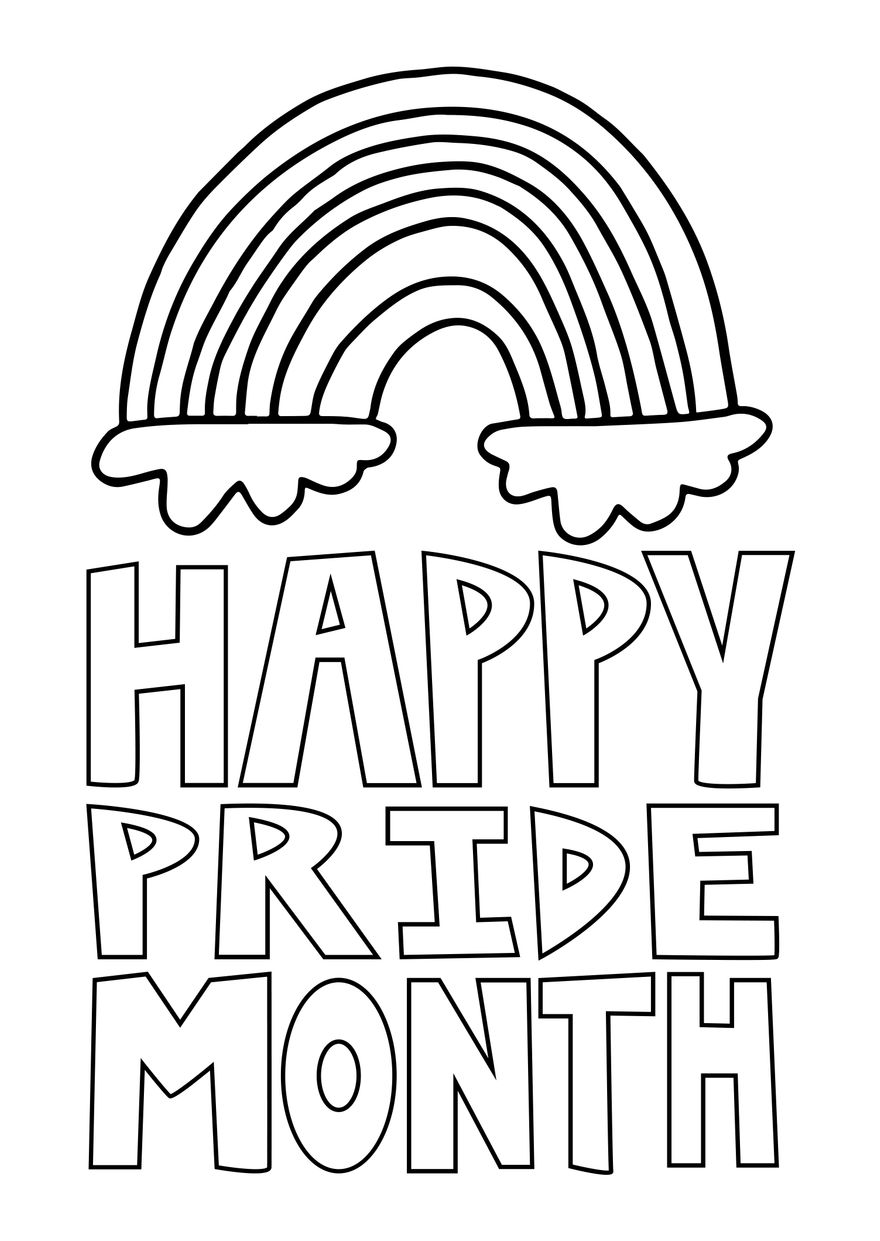 Free happy pride month drawing