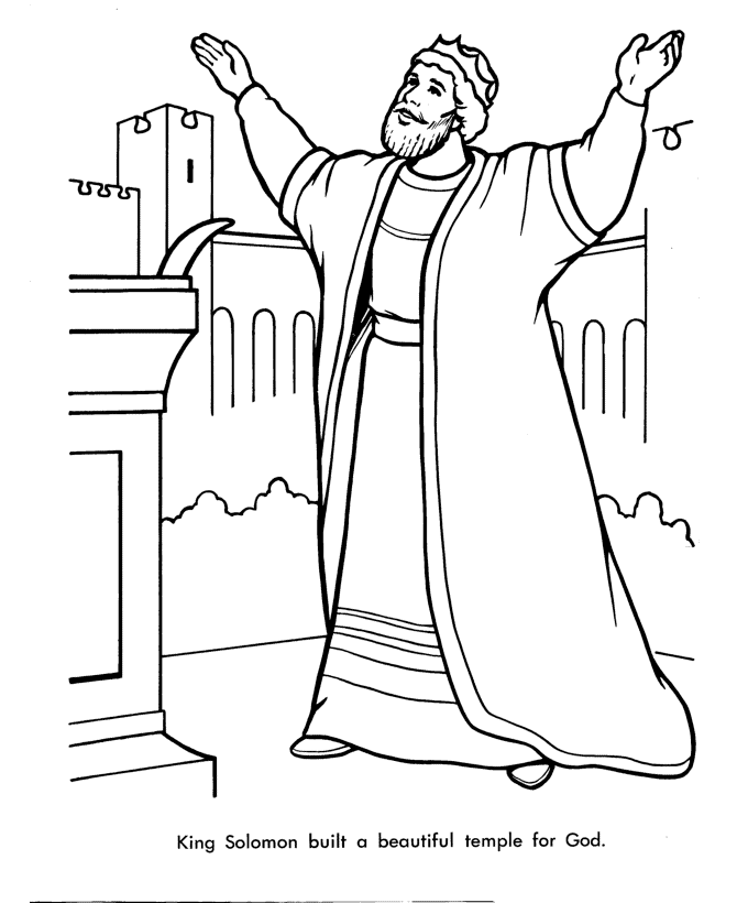 King solomon coloring pages printable