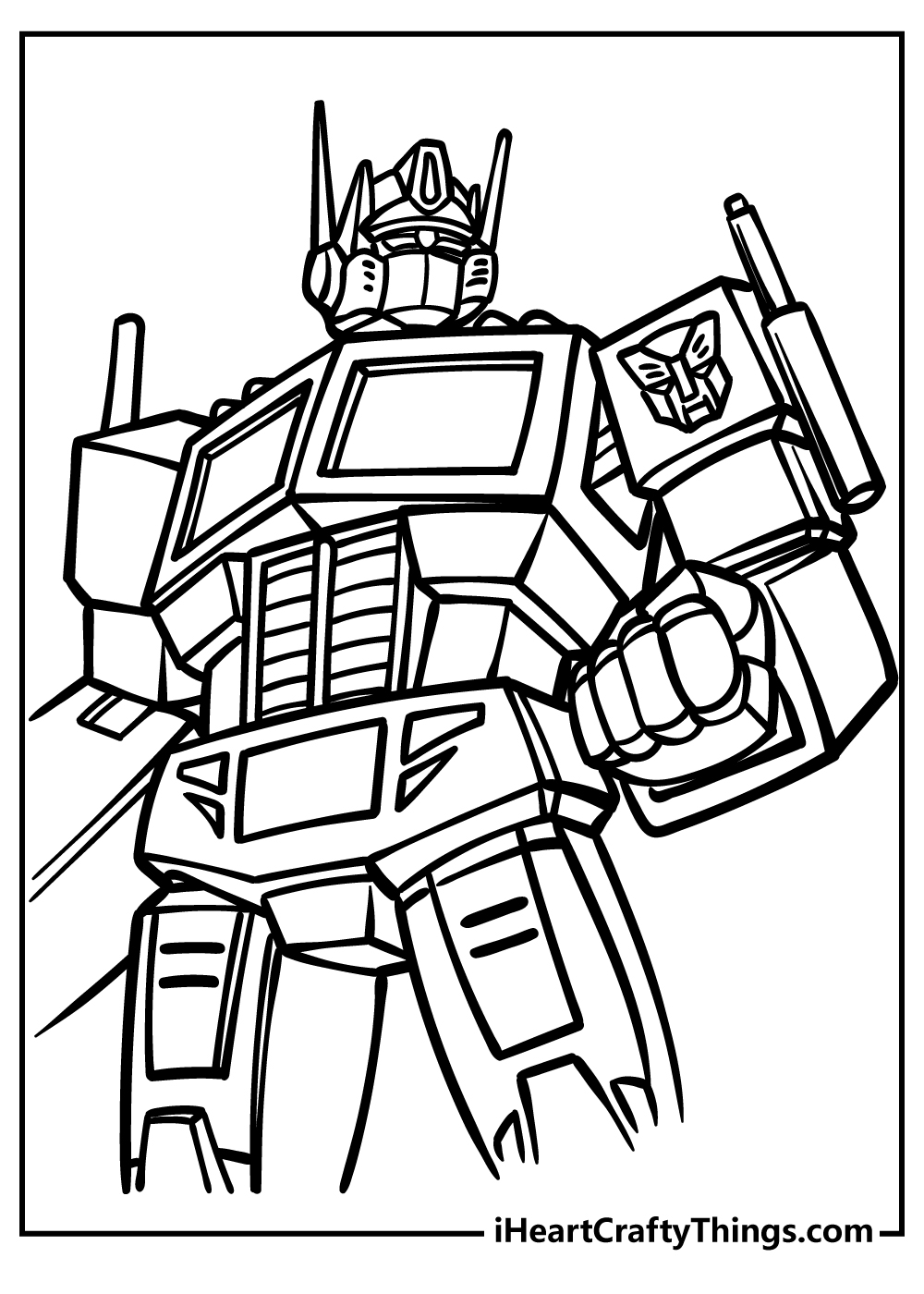 Transformers coloring pages free printables