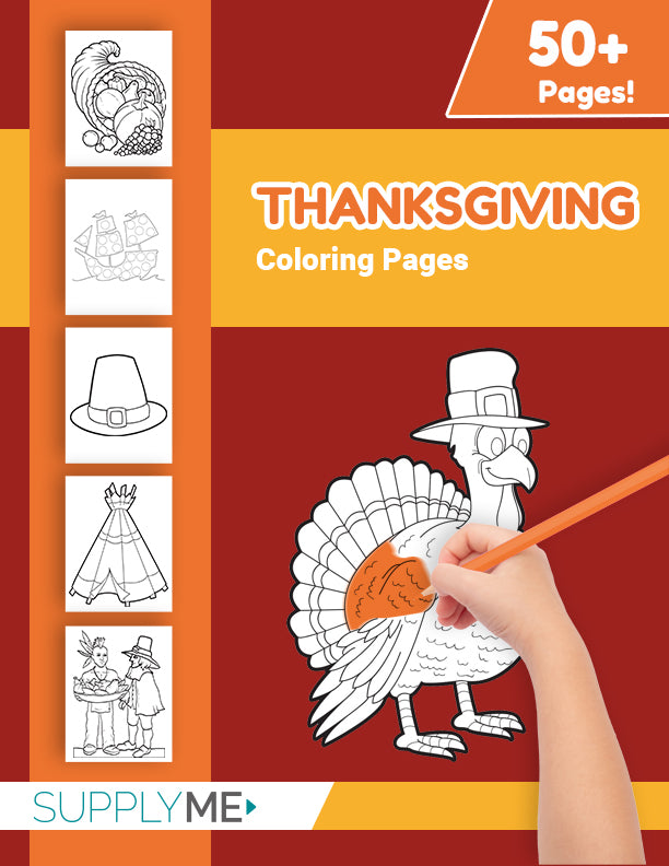 Thanksgiving coloring pages bundle