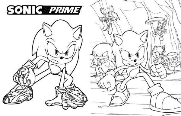 The ultimate sonic prime coloring book by patrick spaziante paperback barnes noble