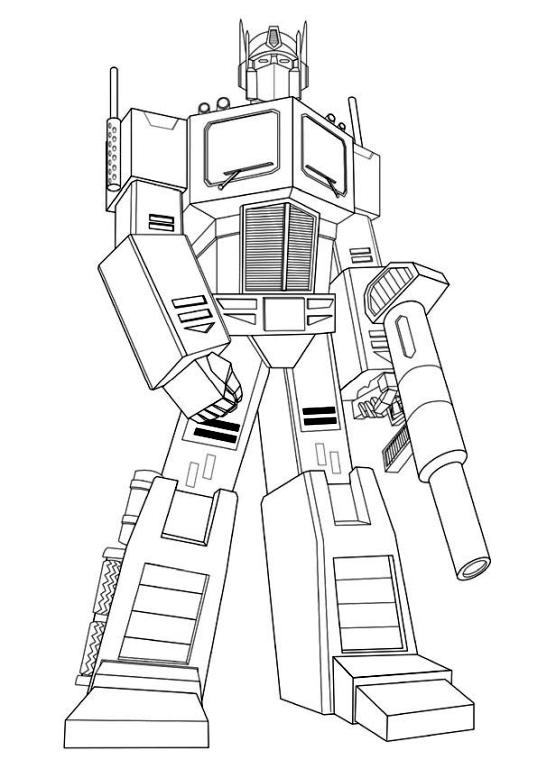 Get this superhero coloring pages preschool optimus prime from transformers