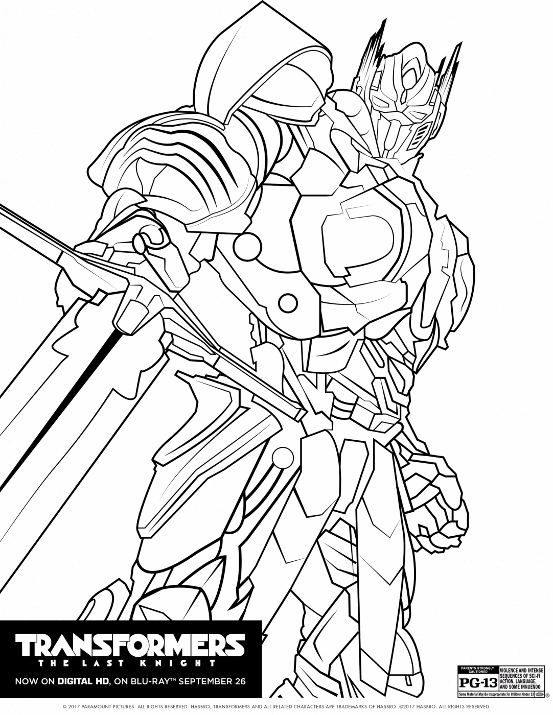 Transformers the last knight coloring pages the review wire