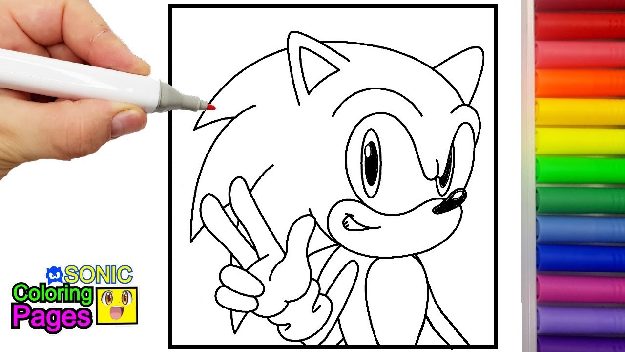 Sonic coloring pages sonic the hedgehog sonic sonic sonic prie sonic exe coloring drawing