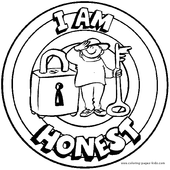 I am honest morale lesson lor page education school loring pages lor plaâ kids worksheets printables school loring pages printable activities for kids