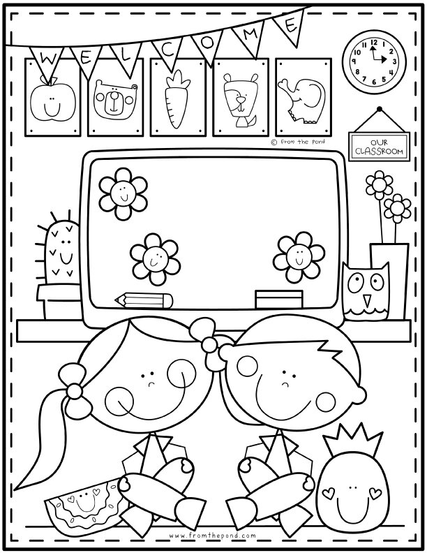 Kids â pond coloring club kindergarten coloring pages preschool coloring pages coloring pages