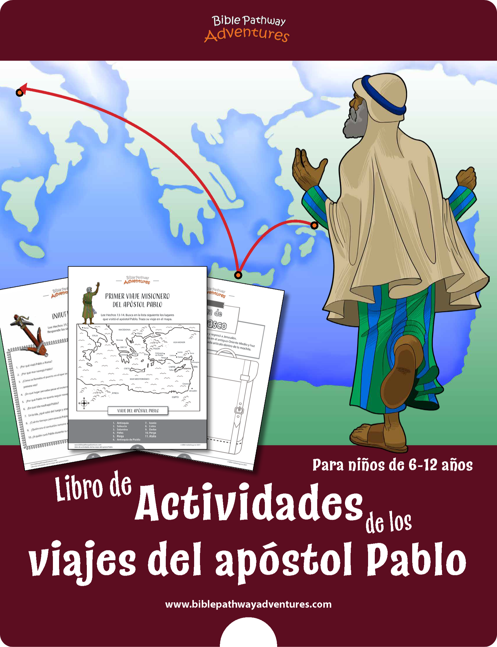 Libro de actividades de los viajes del apãstol pablo â bible pathway adventures