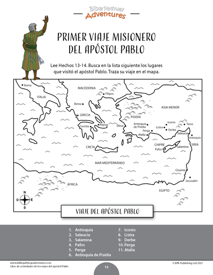 Libro de actividades de los viajes del apãstol pablo pdf â bible pathway adventures