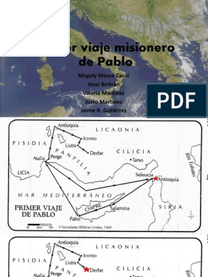 Primer viaje misionero de pablo pdf pdf bernabã pablo el apãstol