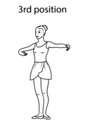 Ballet st position coloring page free printable coloring pages