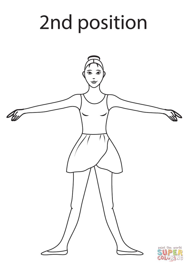 Dibujo de da posiciãn de ballet para colorear dibujos para colorear imprimir gratis pasos de ballet movimientos de ballet posicion de danza