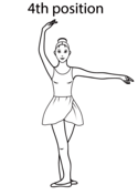 Ballet st position coloring page free printable coloring pages