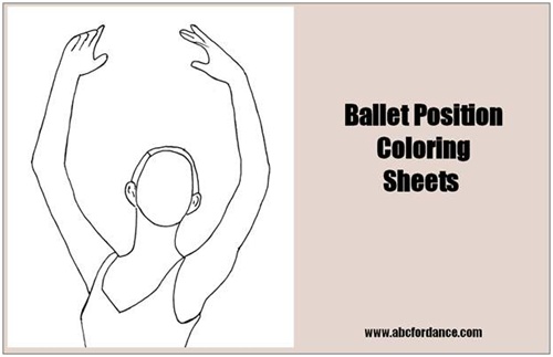 Ballet position coloring pages