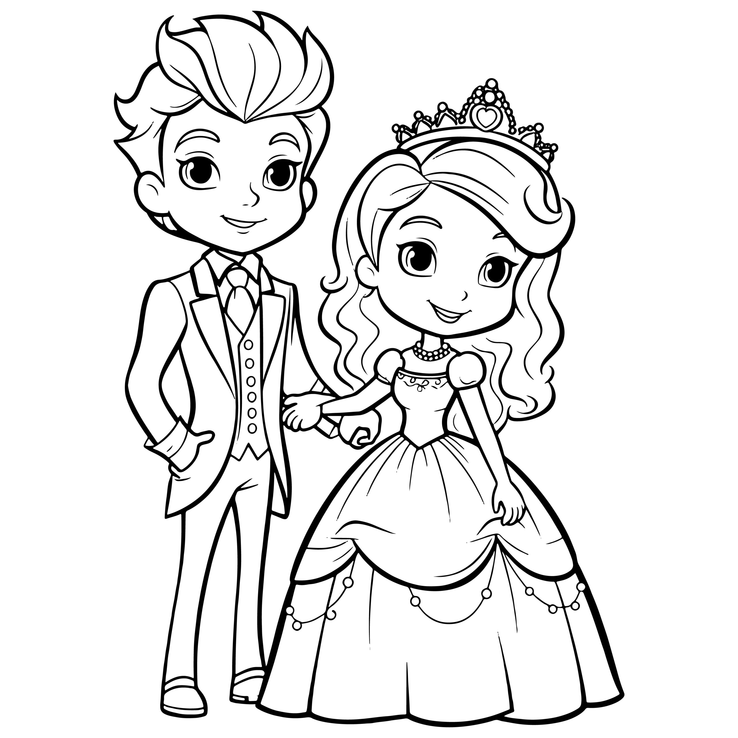 My prince princess coloring book for girls and boys made by teachers