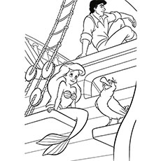 Top free printable little mermaid coloring pages online