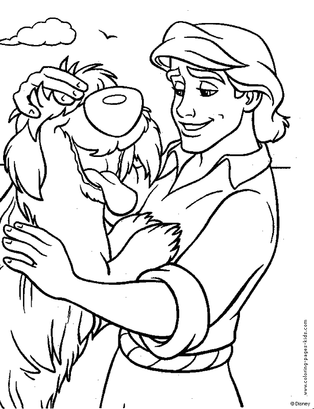 The little mermaid coloring pages