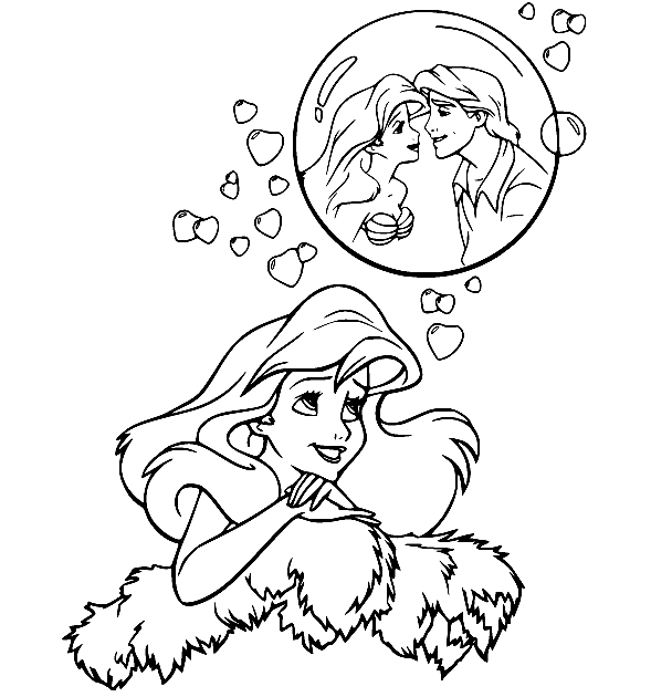 The little mermaid coloring pages printable for free download